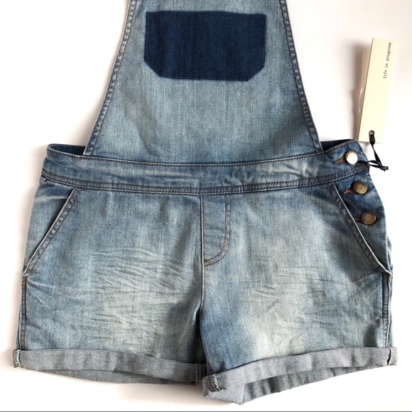 Forever 21 Denim Overalls Shorts Jeans One Piece - Picture 7 of 16